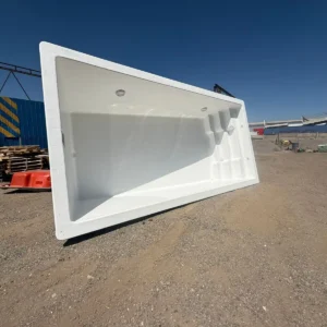 Piscina de Fibra de Vidrio Blanca 6,00 x 3,00 m