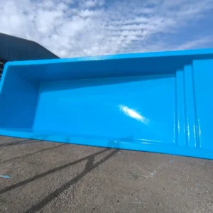Piscina de Fibra de Vidrio Turquesa 10,50 x 4,00 m