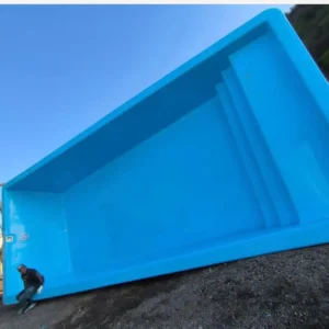 Piscina de Fibra de Vidrio Turquesa 9,50 x 4,00 m