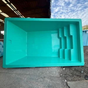 Piscina de Fibra de Vidrio Verde 4,00 x 2,50 m